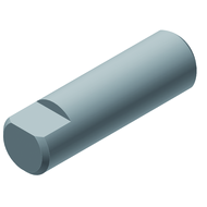 Laufstift HSS 4x12mm mit Planfläche, zu Rändelwerkzeug 3801091001